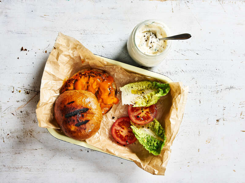 Hot Buffalo Burger