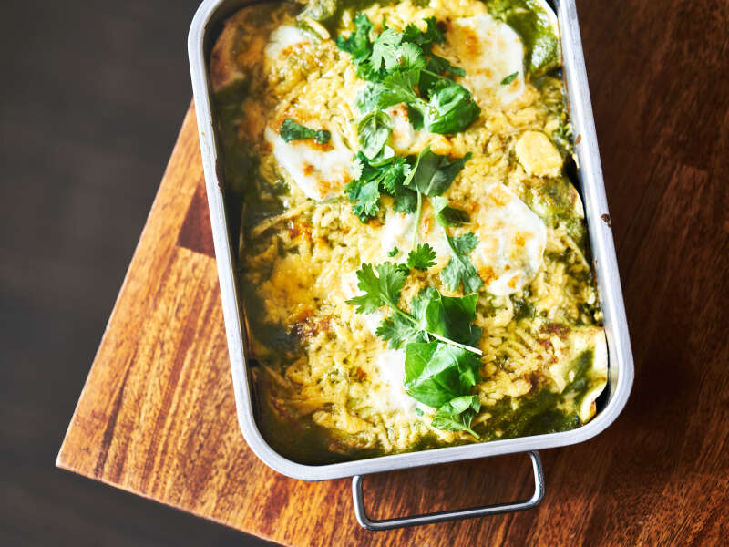 Green Chicken Enchiladas 