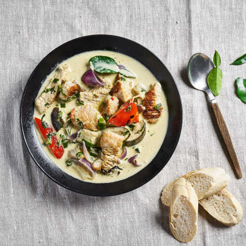 Kalkkunakeitto vihreä curry