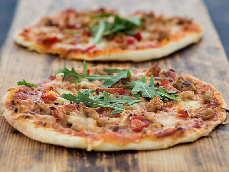 Kanajauhelihapizza